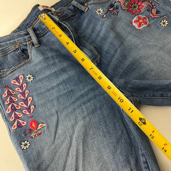 Johnny Was Mid Rise Skinny Jeans Embroidered Women Size 31 - Picture 4 of 12